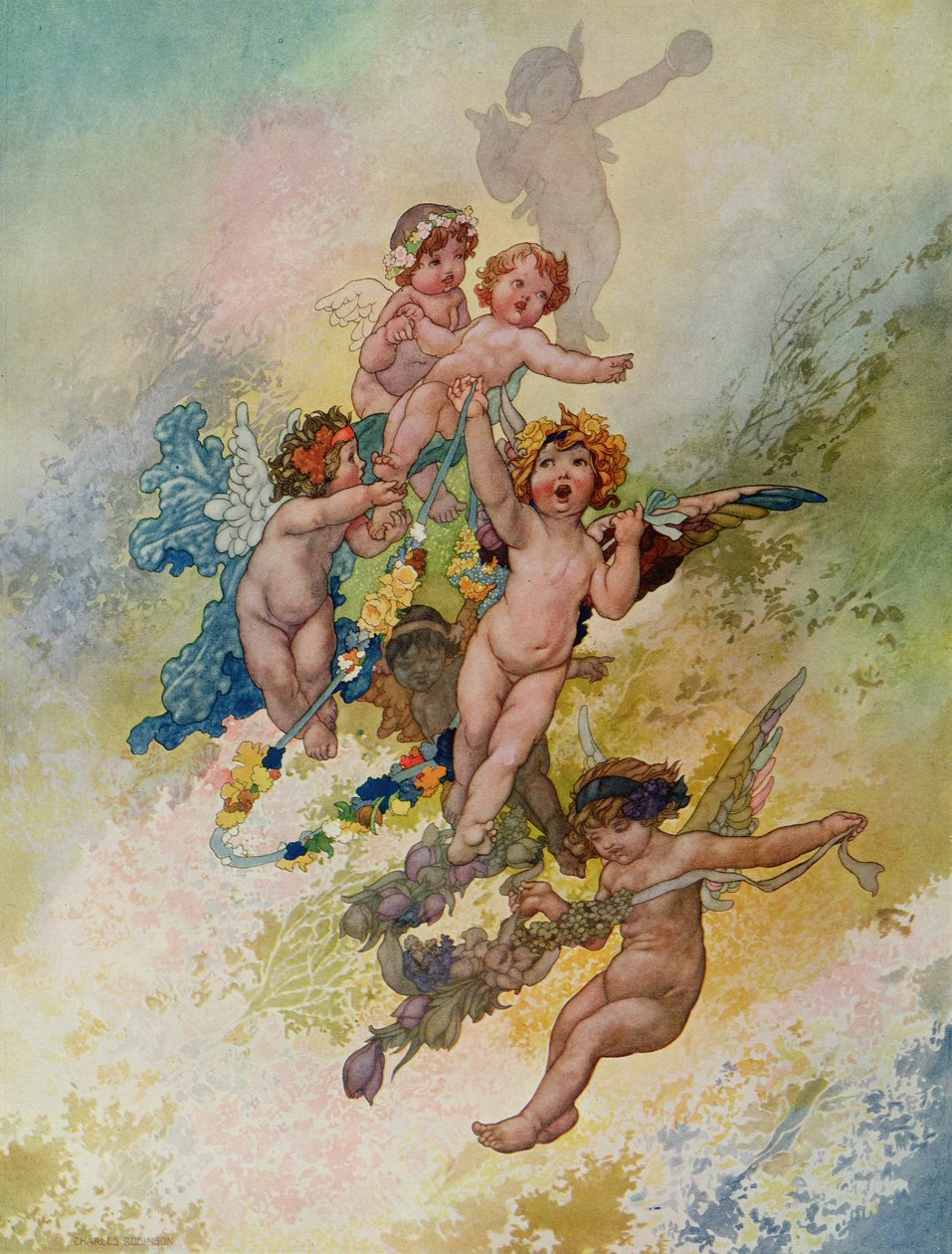 Spring from The Seasons objednané pro ročník 1920 Pears Annual od Charles Robinson