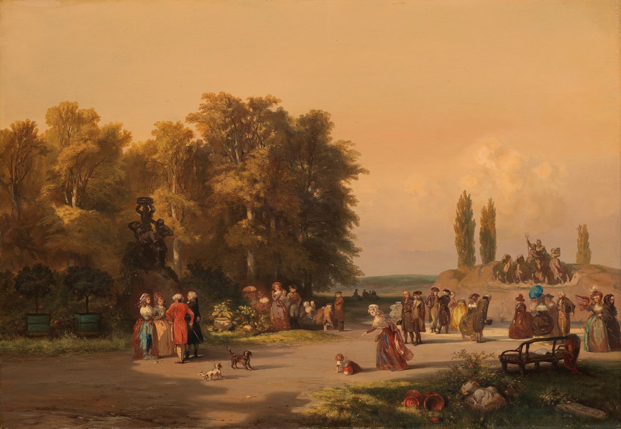 Park v okolí Paříže od Charles Rochussen