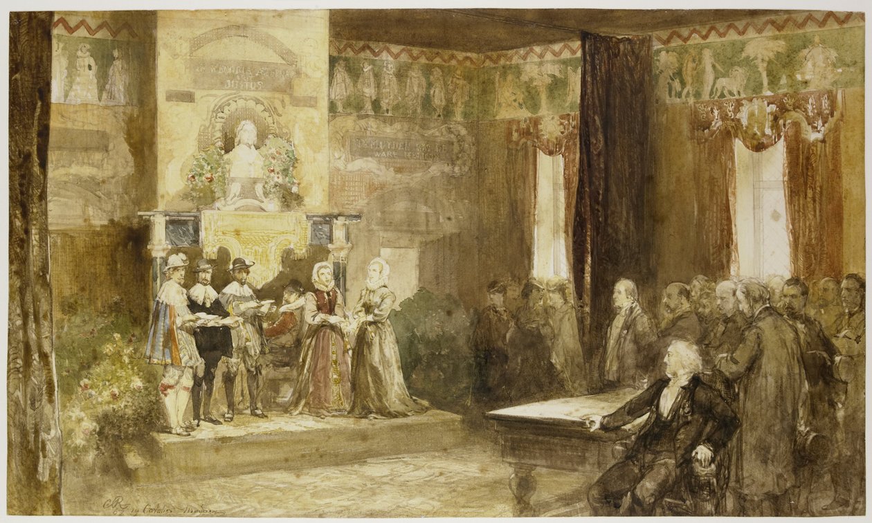 Vondelova oslava v Muiderslotu, 1867 od Charles Rochussen