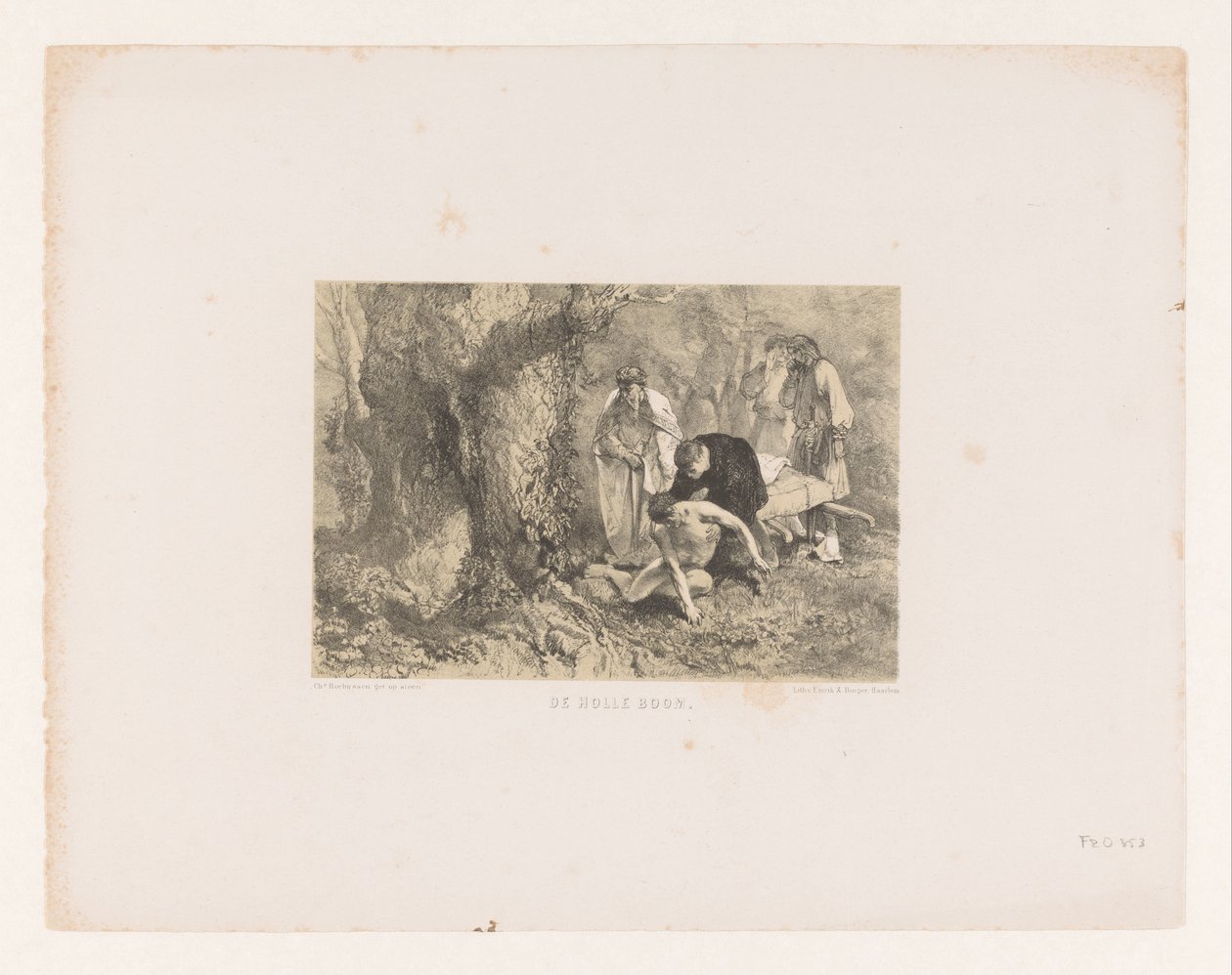 Nemocný je odveden do dutého stromu The Hollow Tree (název na objektu) od Charles Rochussen