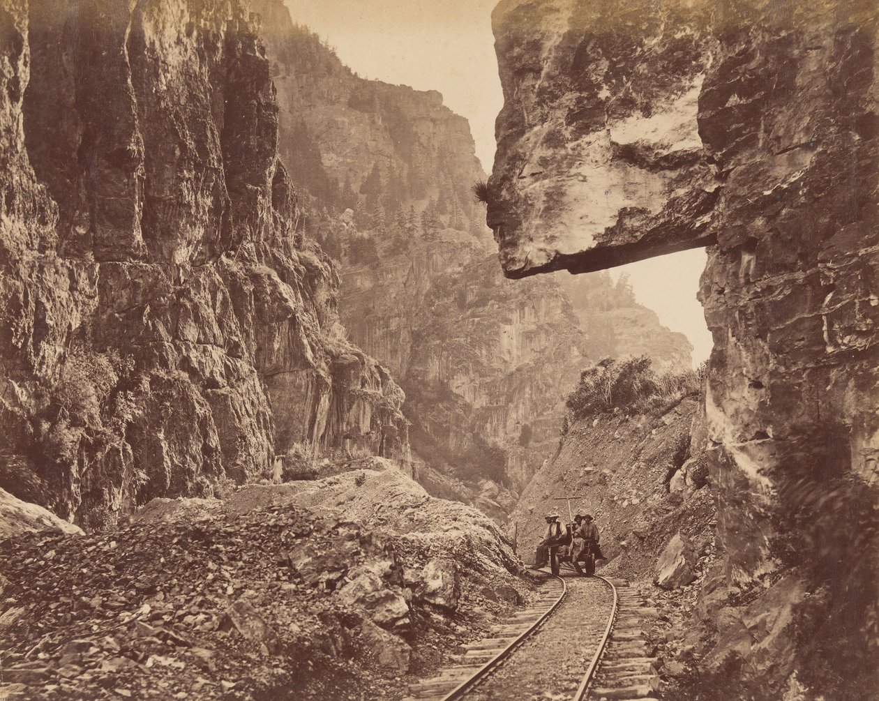 Americký Fork Canyon, ca. 1875. od Charles Roscoe Savage