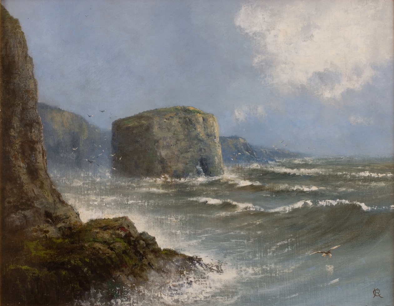 Marsden Rock (olej na palubě) od Charles Rutherford