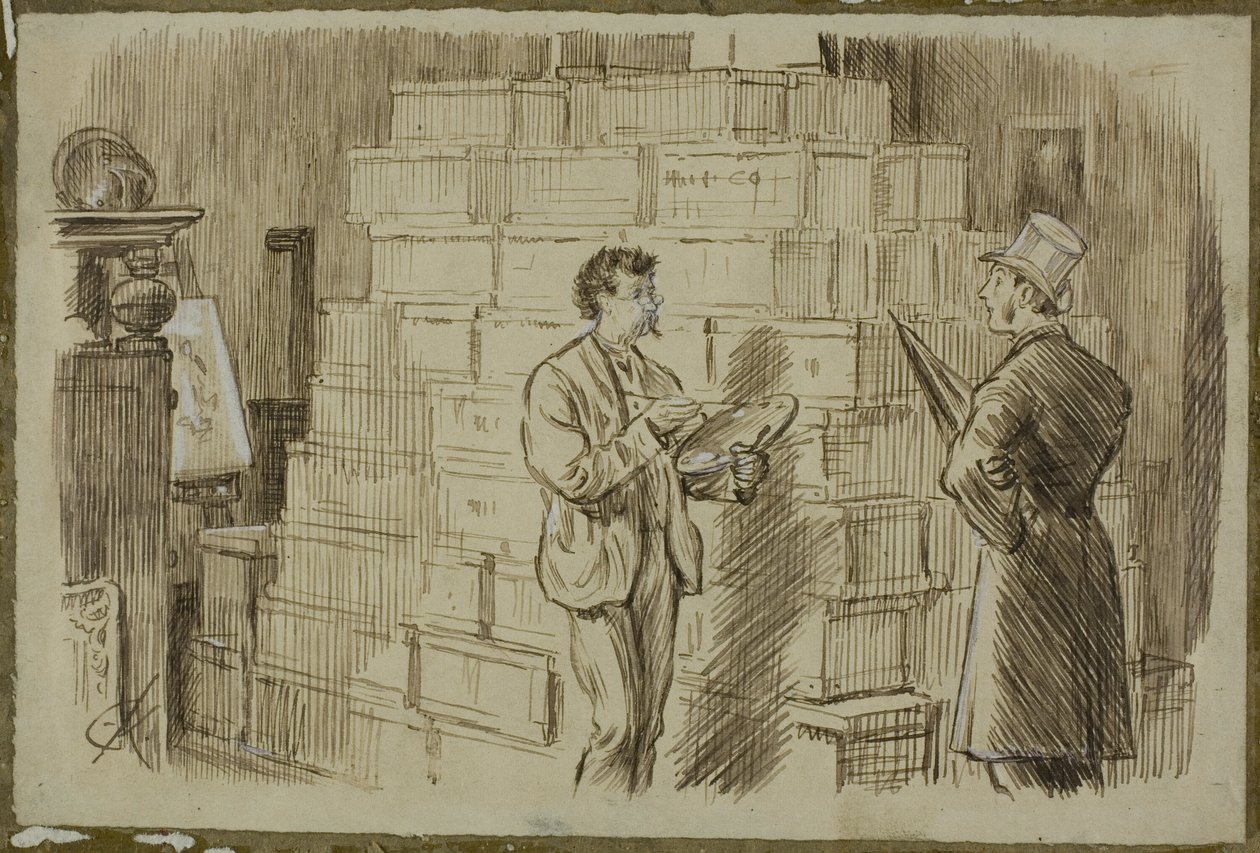 Ve studiu od Charles Samuel Keene