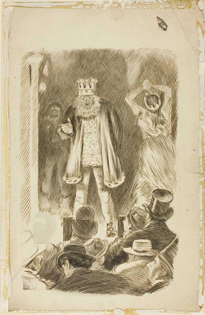 Lord Salisbury v projevu na setkání od Charles Samuel Keene