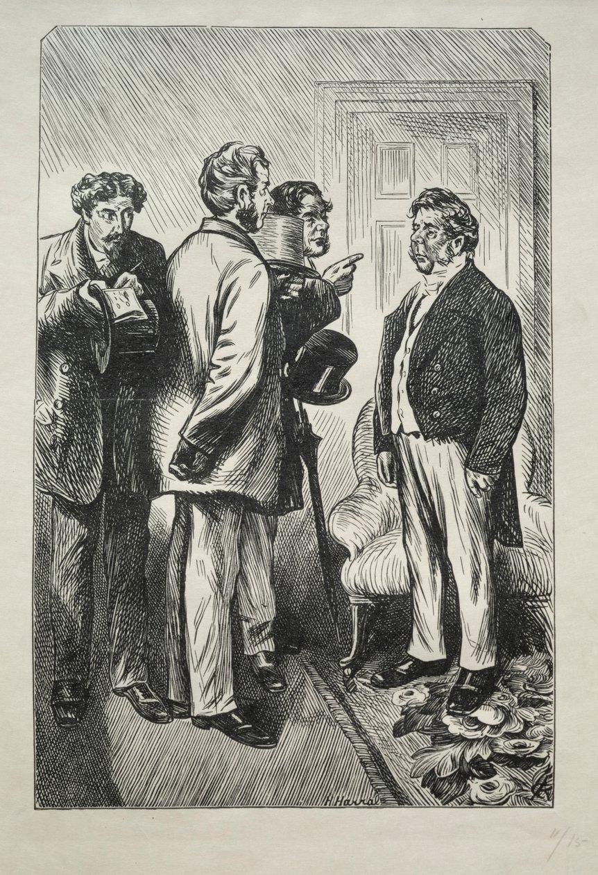 Naše vánoční krůta, pan Bobsby Concerned, 1868. od Charles Samuel Keene