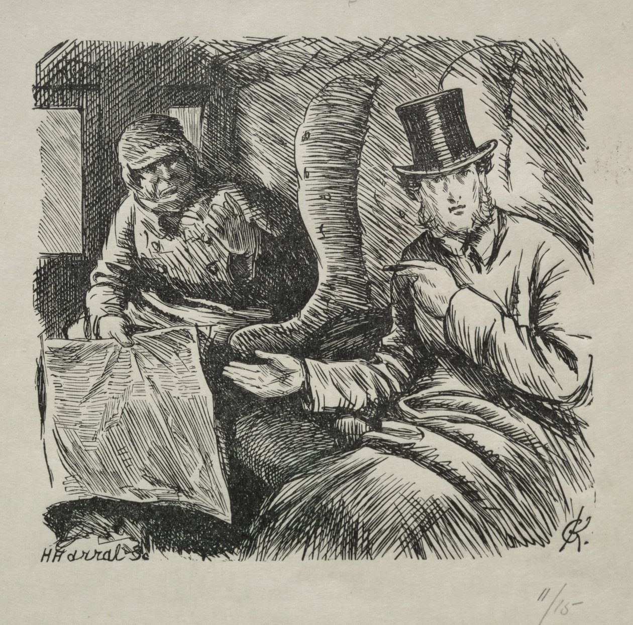 Přísný zákaz kouření, 1868. od Charles Samuel Keene