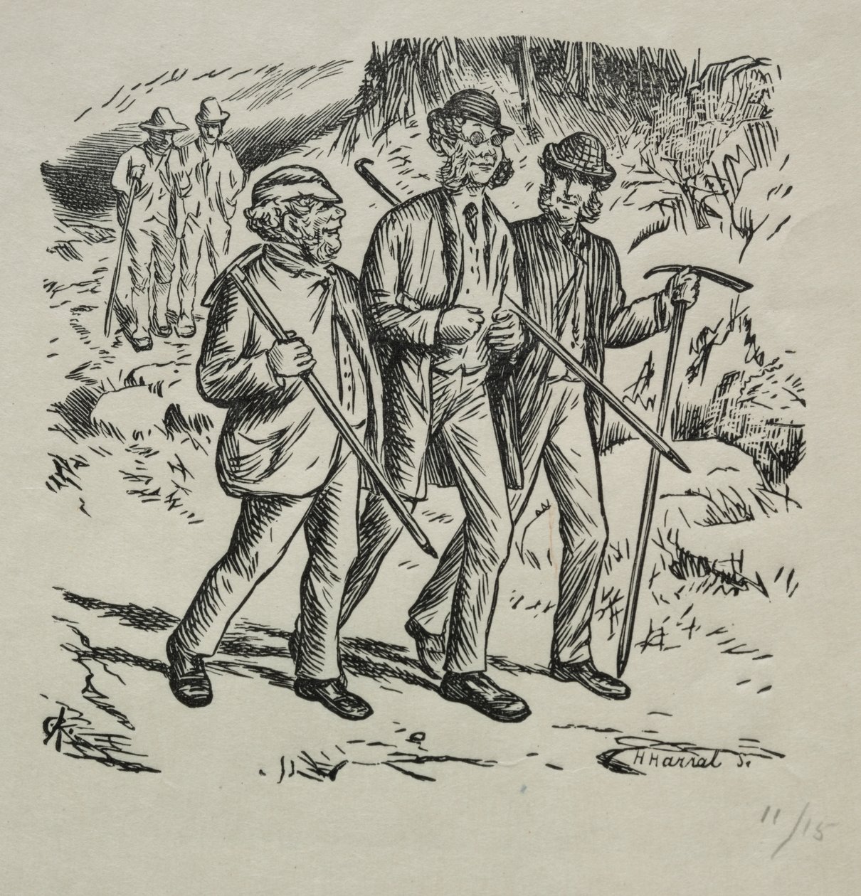 Tři jména od Charles Samuel Keene