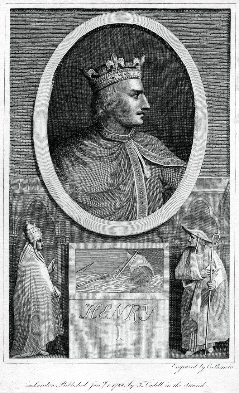 Jindřich I., anglický král, 1788. od Charles Sherwin