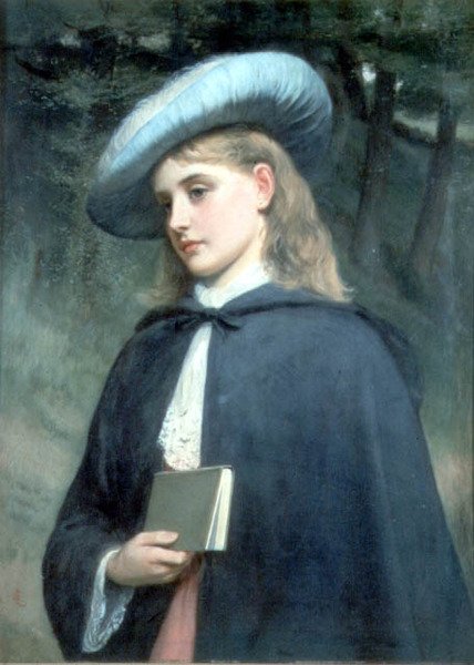 Dívka drží knihu od Charles Sillem Lidderdale