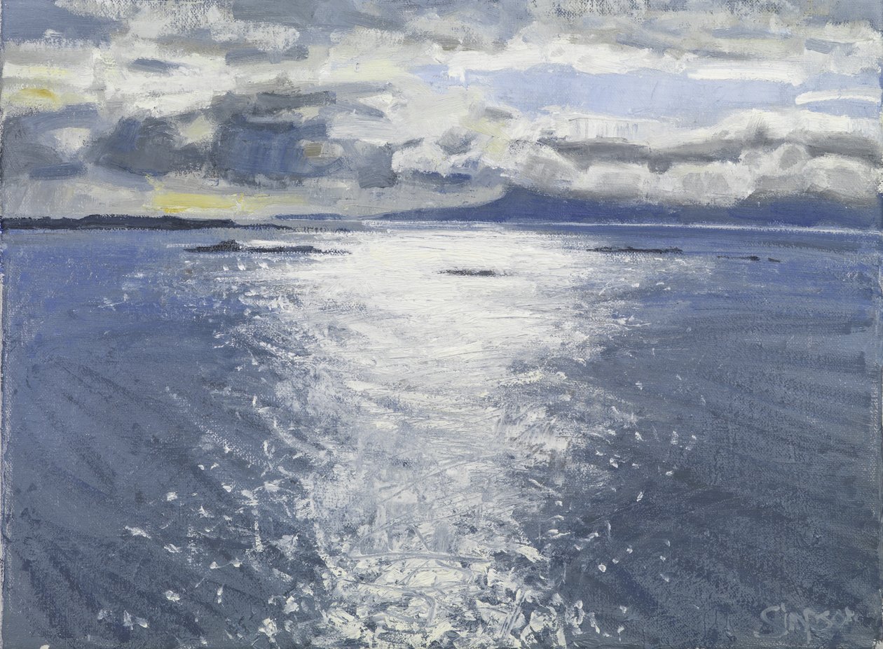 Temný večer, 2017 (olej na plátně) od Charles Simpson