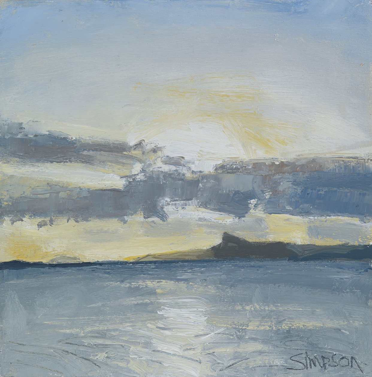 Eigg, 2013 (olej na plátně) od Charles Simpson