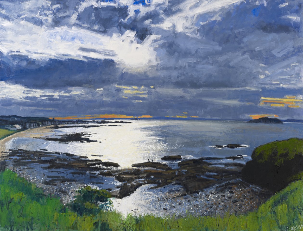 Večer, North Berwick, 2012 (olej na plátně) od Charles Simpson