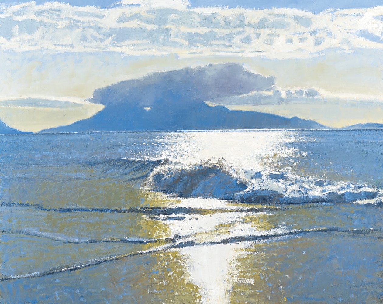 Večerní moře, 2014 (olej na plátně) od Charles Simpson