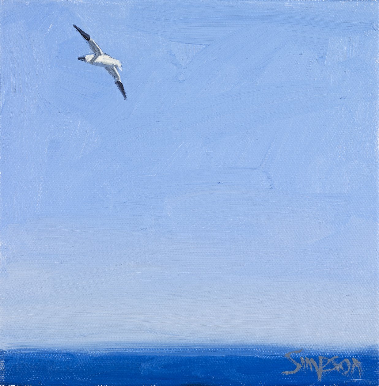 Gannet, 2010 (olej na plátně) od Charles Simpson