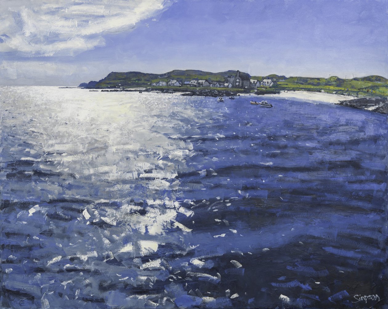 Iona Light, 2017 (olej na plátně) od Charles Simpson