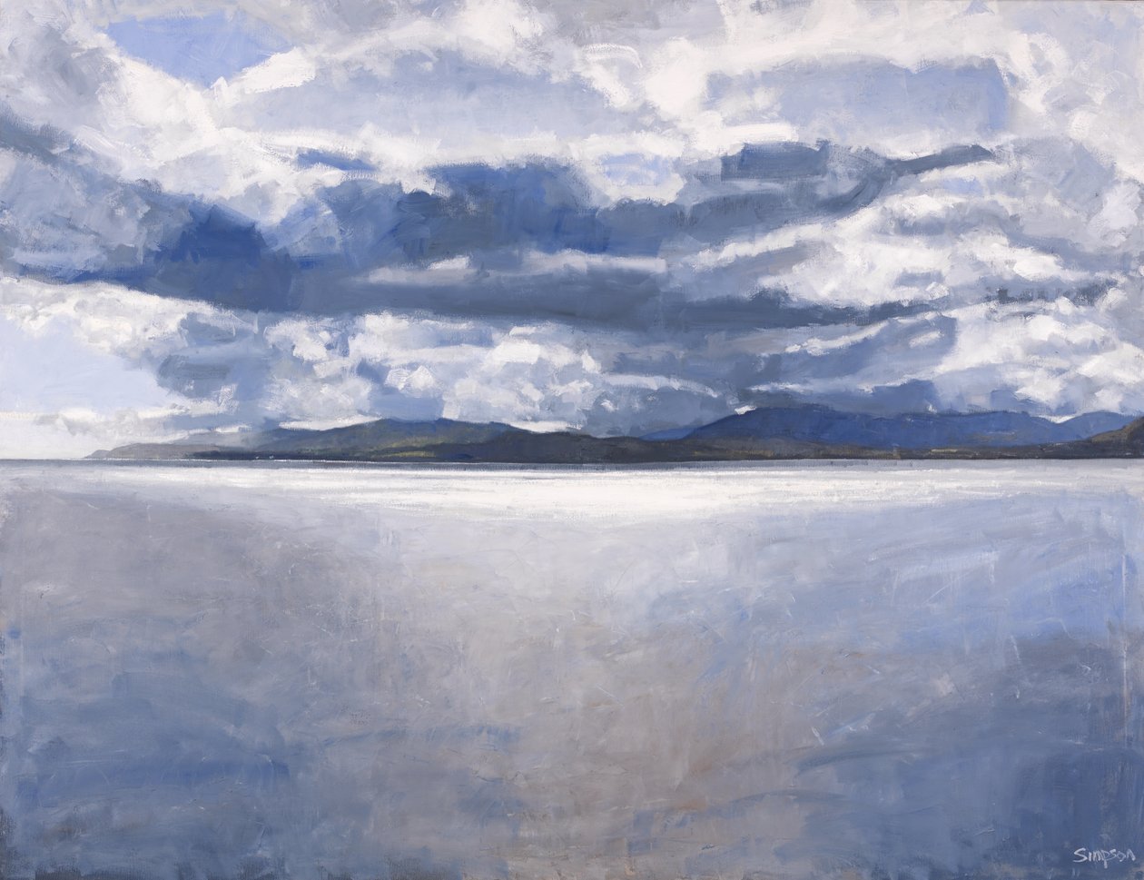 Ostrov Mull, 2017 (olej na plátně) od Charles Simpson