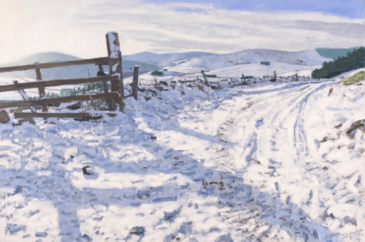 January Track, 2017 (olej na plátně) od Charles Simpson
