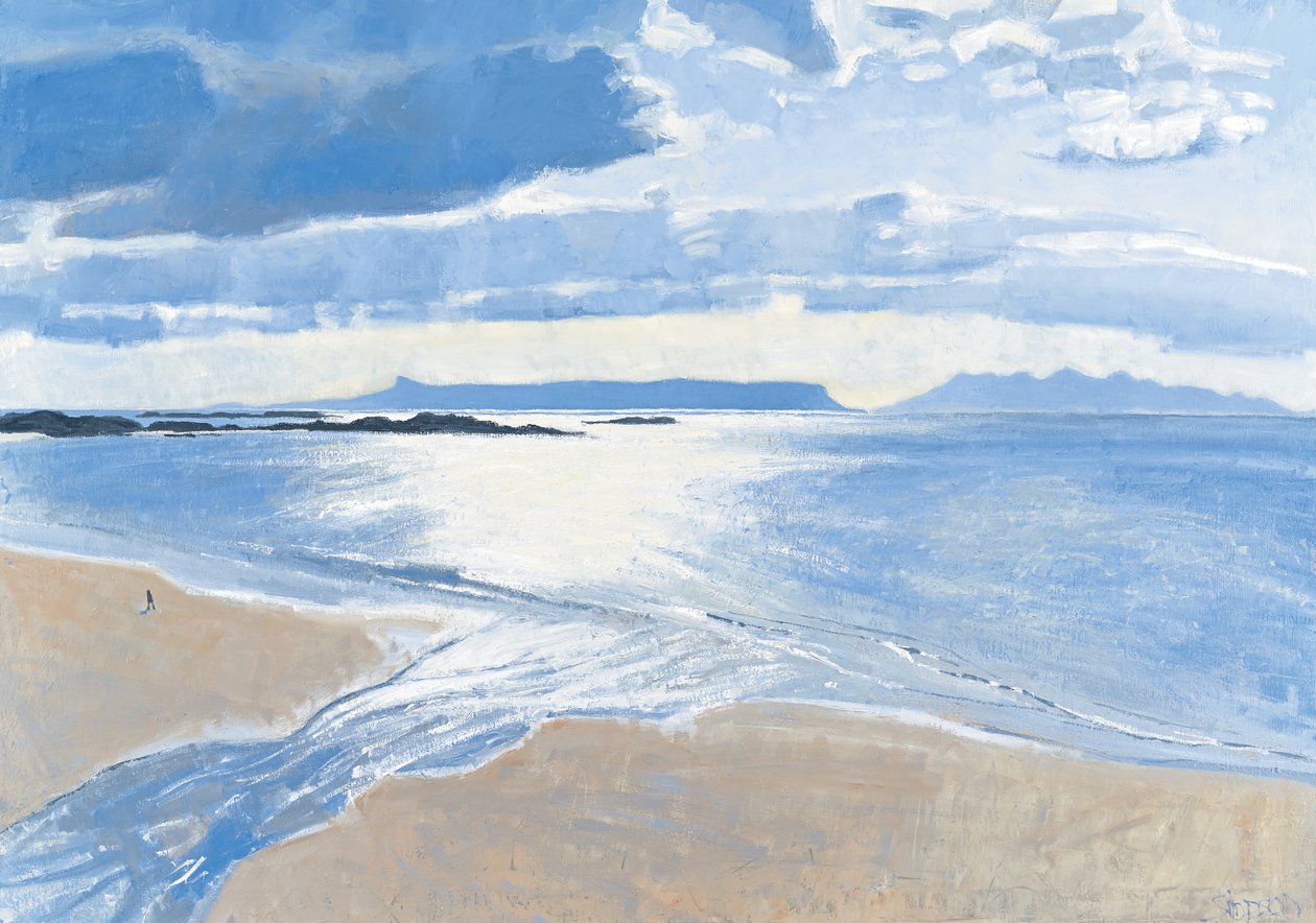 Světlo na moři, Eigg  Rum, 2015 (olej na plátně) od Charles Simpson