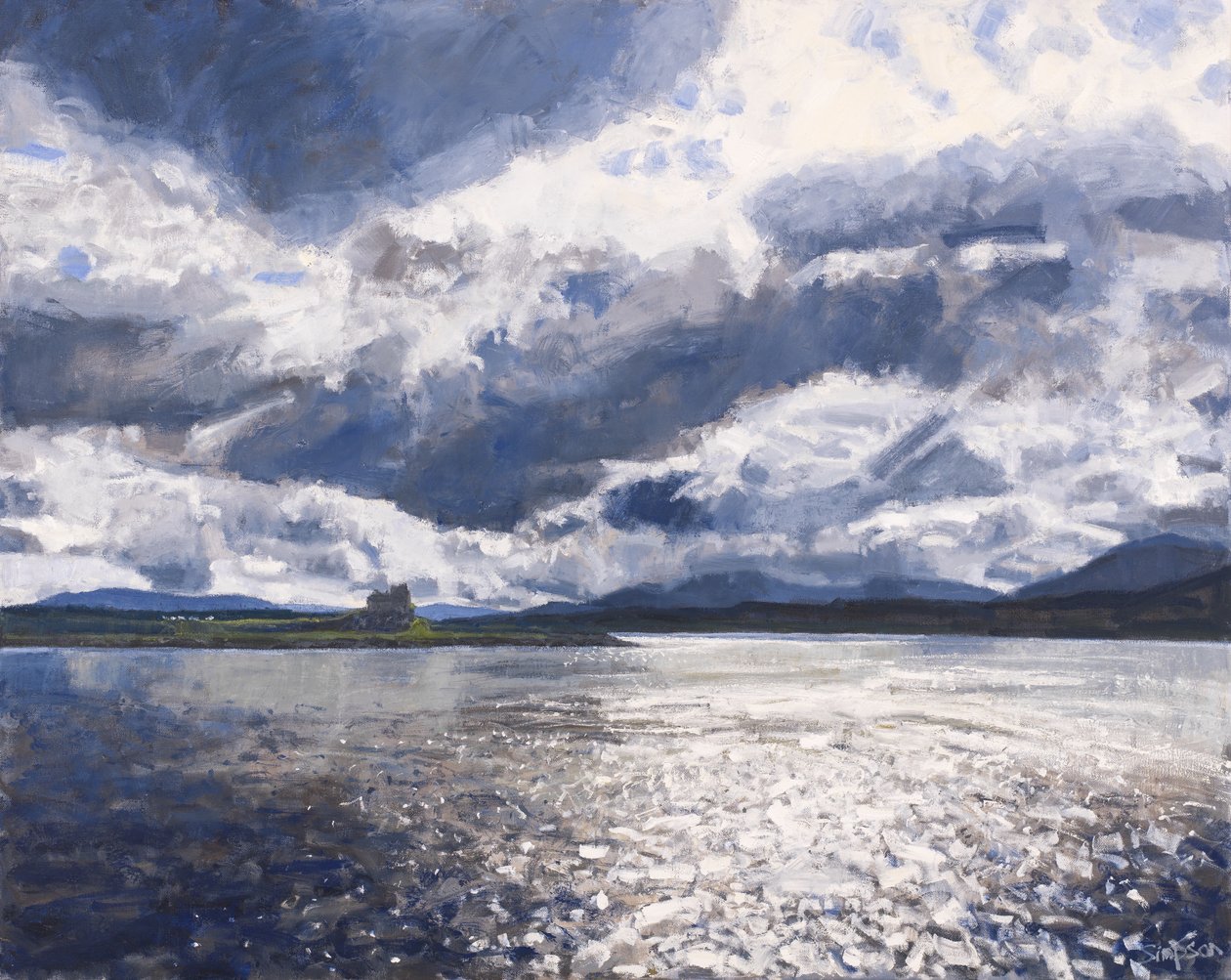 Passing Duart, 2017 (olej na plátně) od Charles Simpson