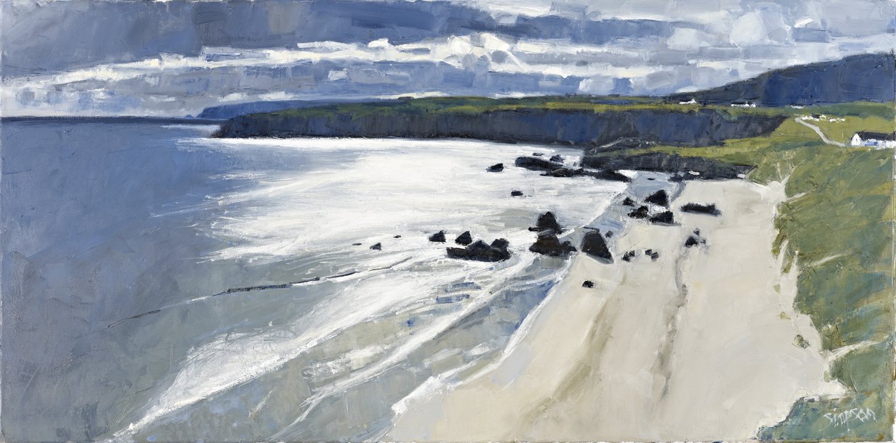Zátoka Sango, 2011 (olej na plátně) od Charles Simpson