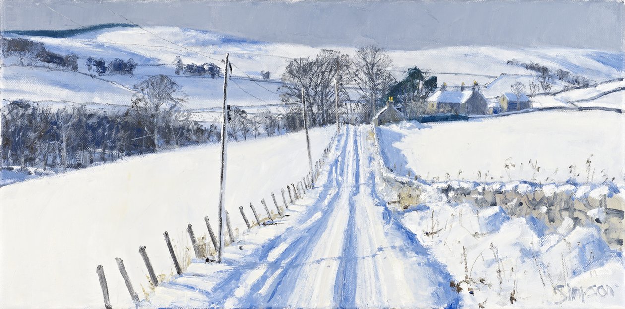 Sníh, Newhall, 2010 (olej na plátně) od Charles Simpson