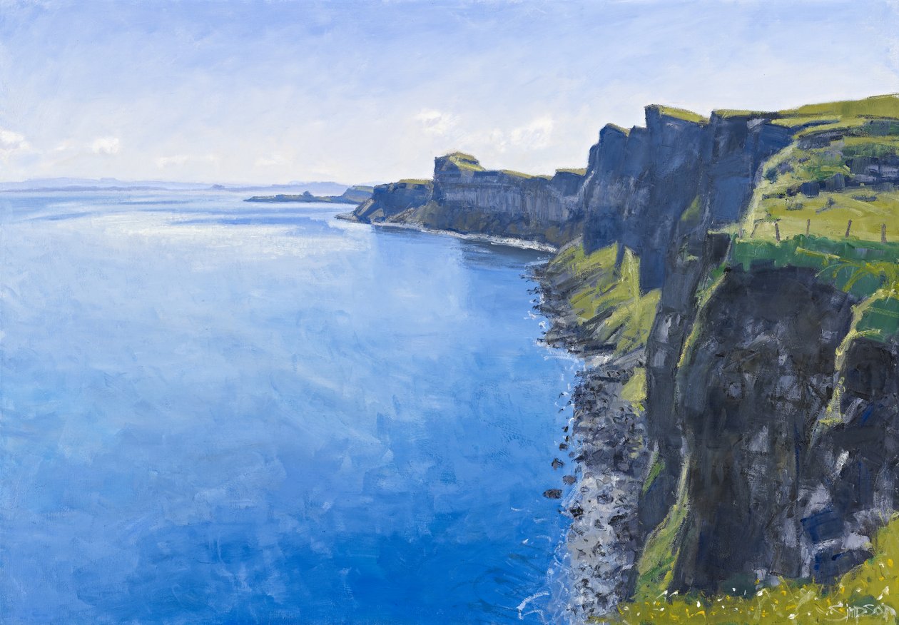 Letní útesy, Skye, 2011 (olej na plátně) od Charles Simpson