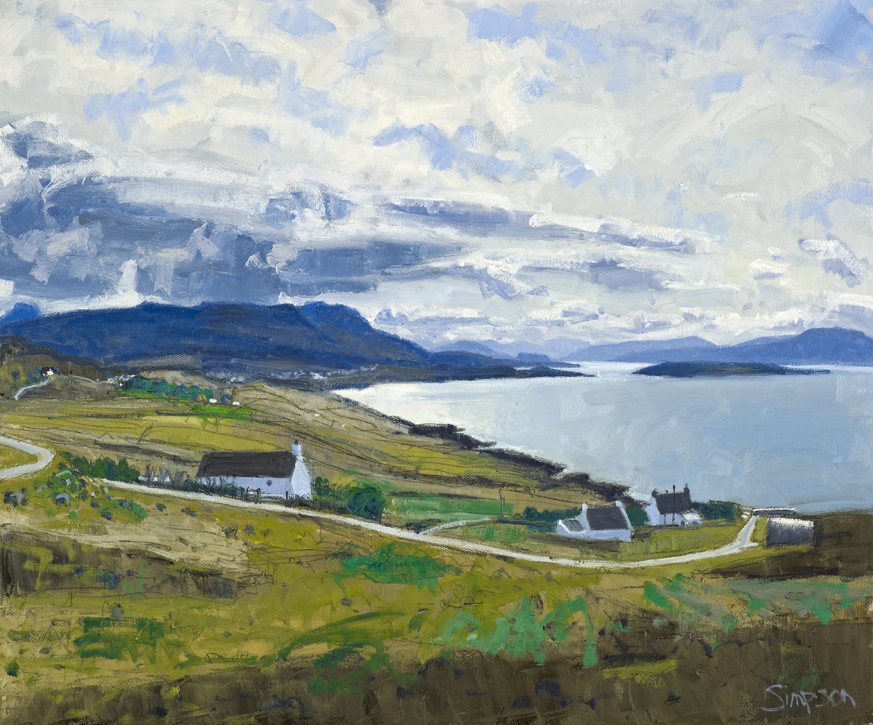 K Ben Mor Coigach, 2011 (olej na plátně) od Charles Simpson
