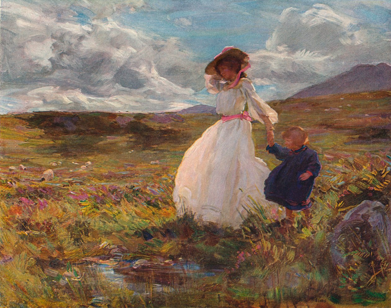 Slunce a vítr, c1907 od Charles Sims