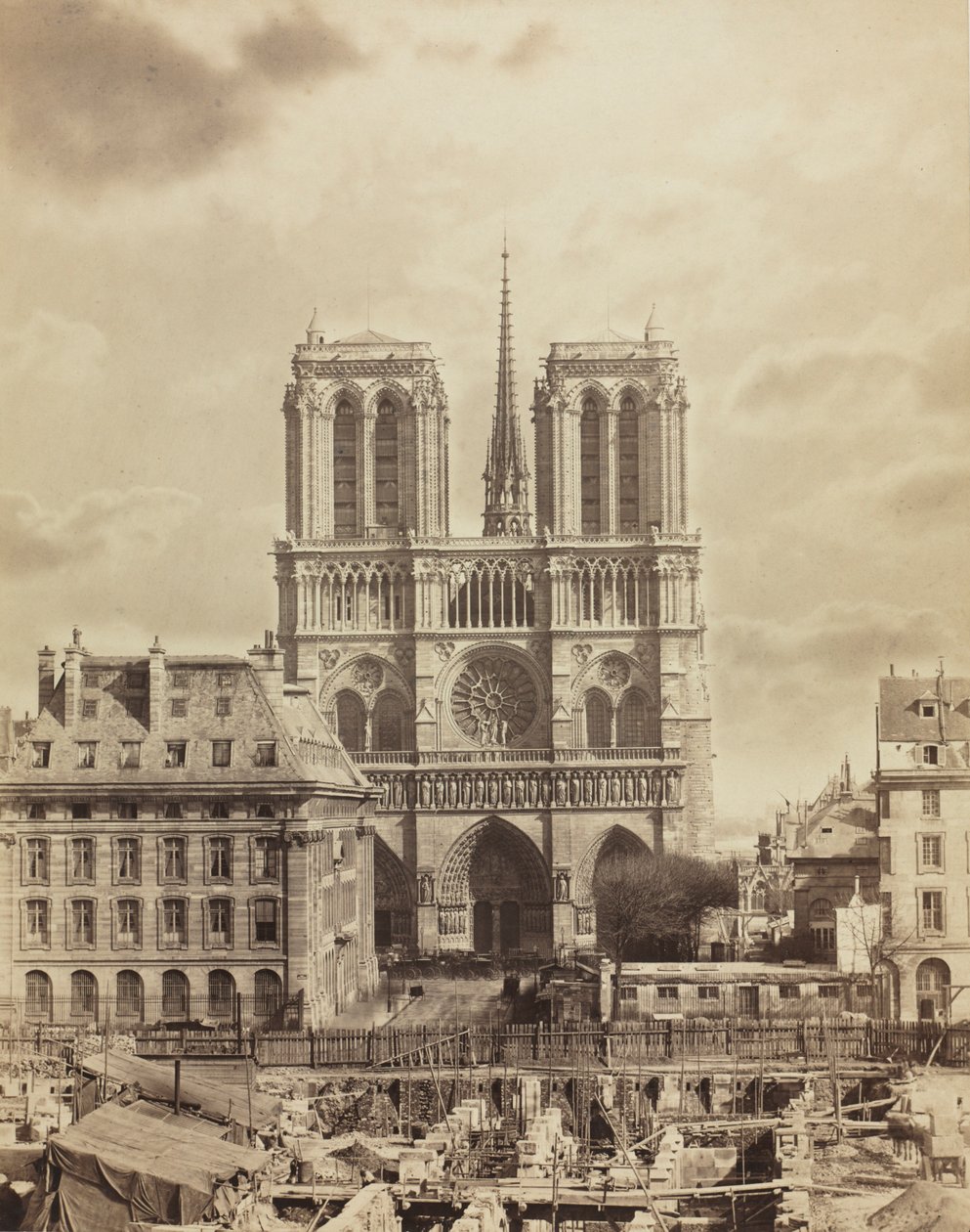 Notre Dame de Paris, počátek 60. let 19. století. od Charles Soulier