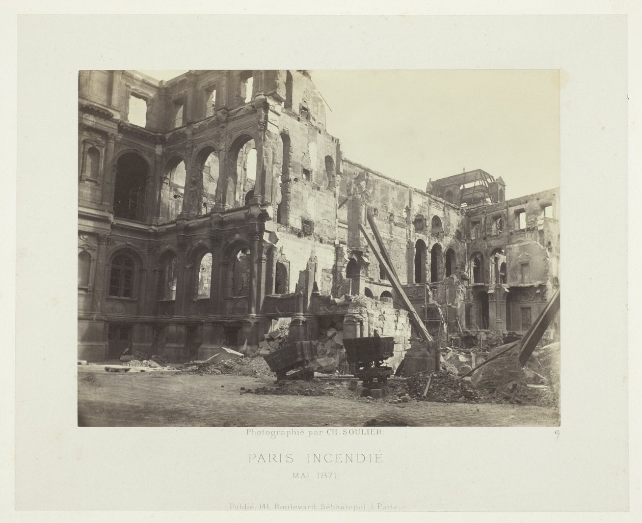 Paris Fire (čestný dvůr na radnici) od Charles Soulier