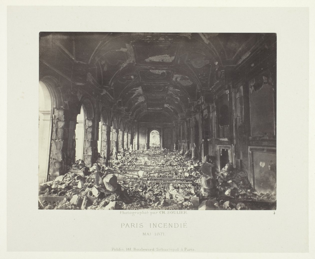 Paris Fire (Velký sál Státní rady) od Charles Soulier