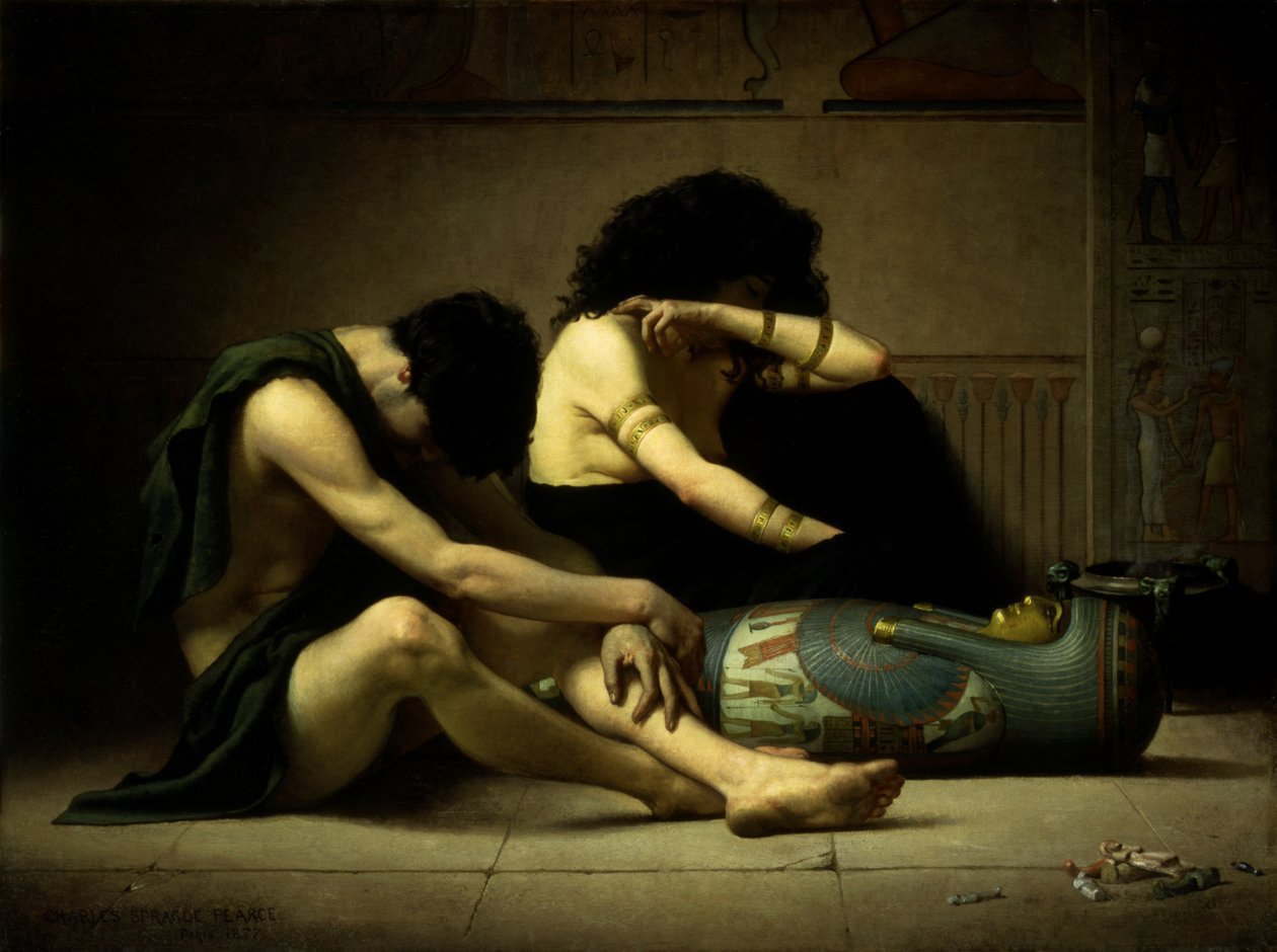 Nářek nad smrtí prvorozeného Egypta, 1877. od Charles Sprague Pearce