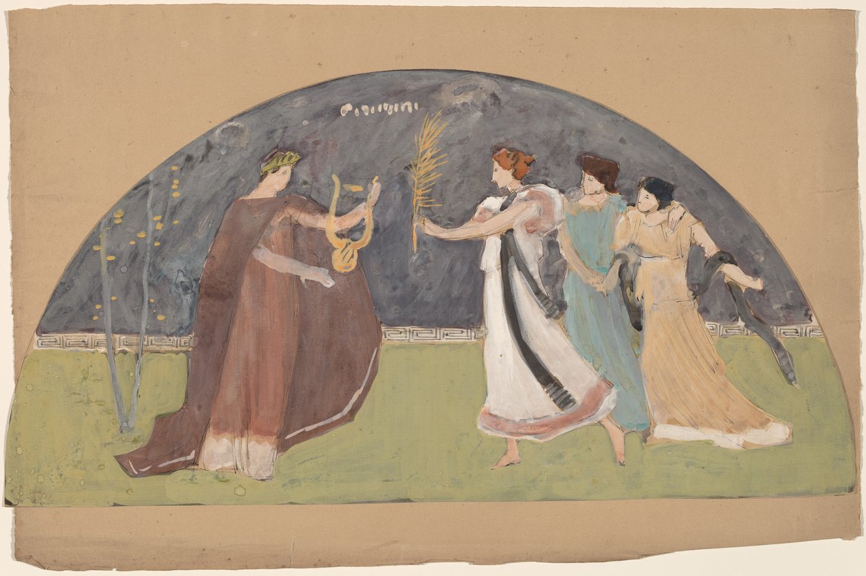 Studium pro Lunetu od Charles Sprague Pearce