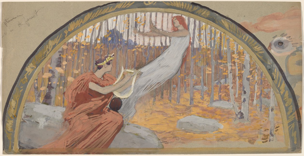 Studium pro Lunetu od Charles Sprague Pearce