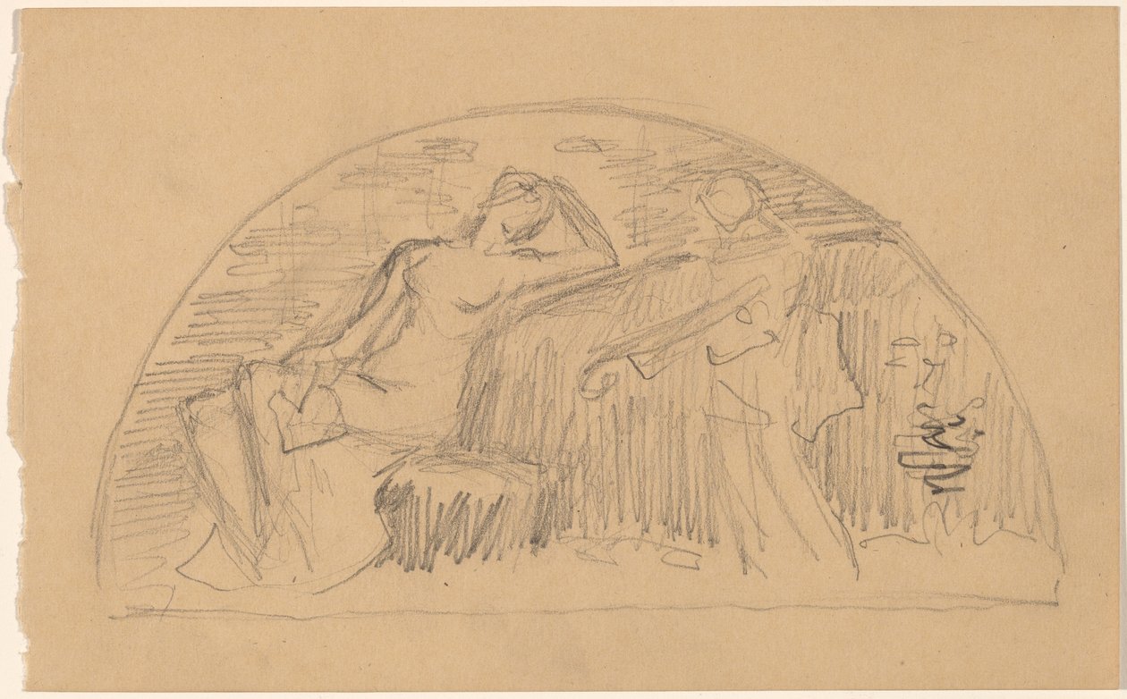 Studium pro Lunetu od Charles Sprague Pearce