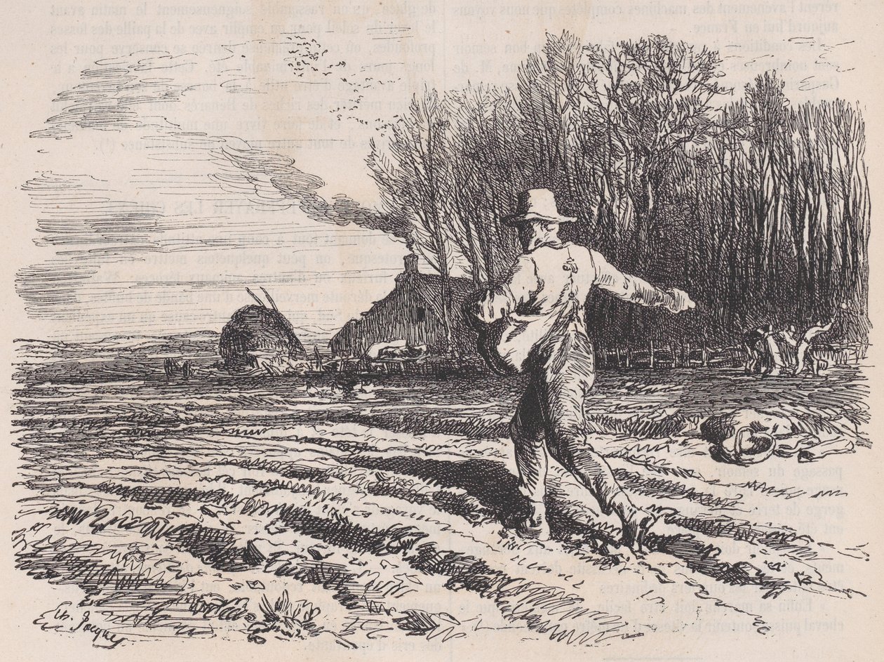 Scattering Seed, z Le Magasin Pittoresque, květen 1857. od Charles Tamisier