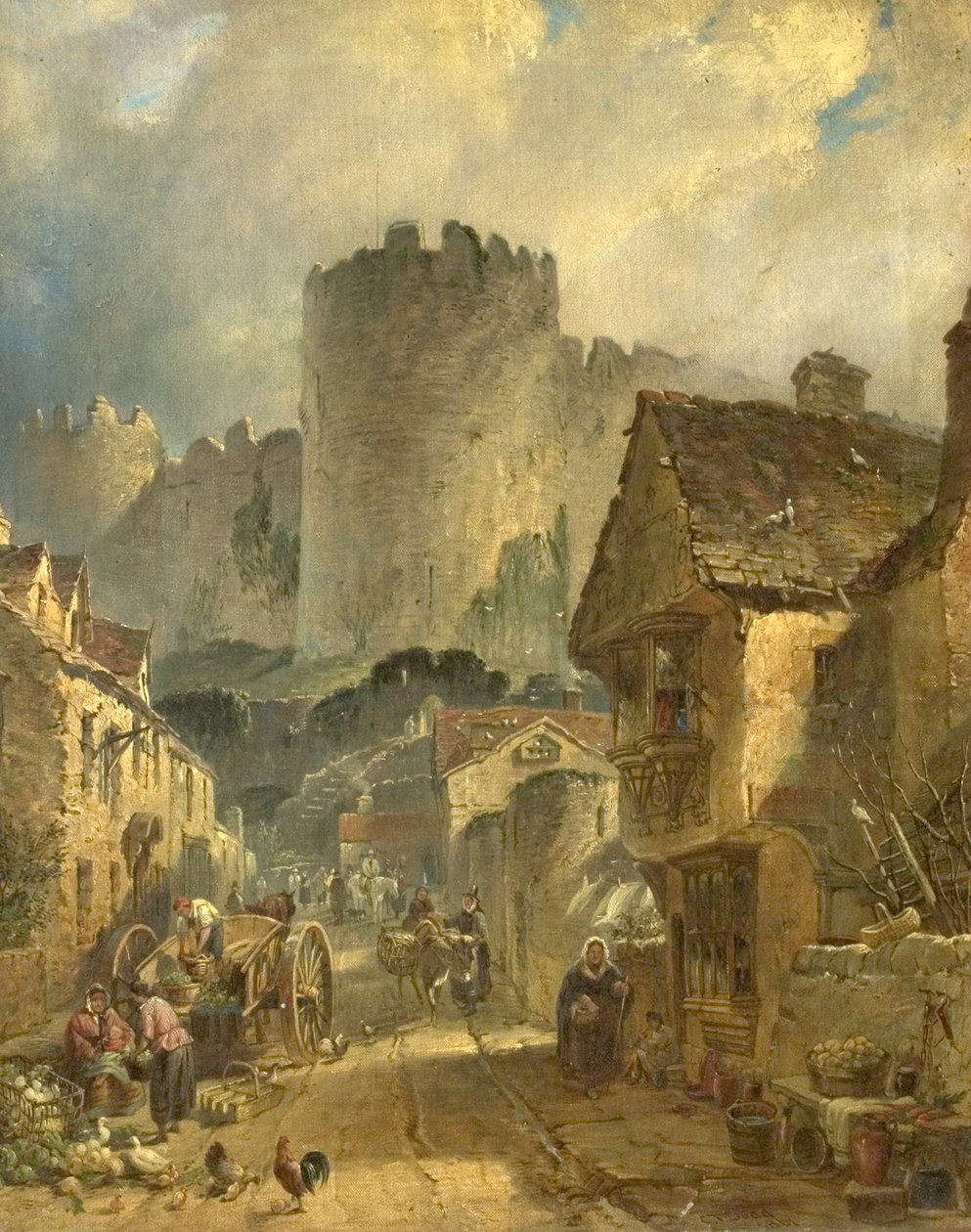 Hrad Conway, Severní Wales, 1861 od Charles Tattershall I Dodd
