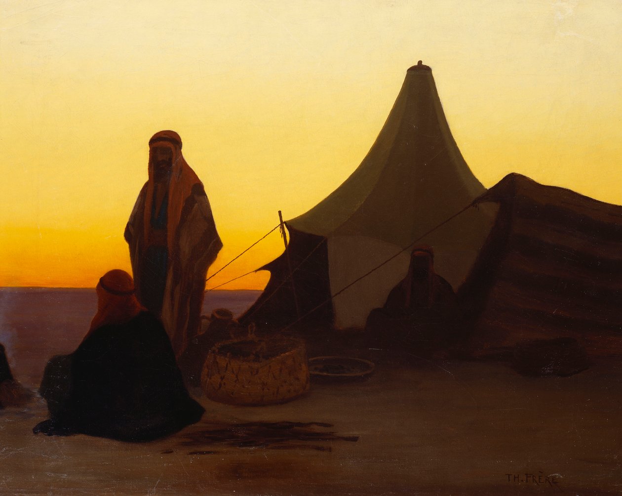 Arabský tábor od Charles Theodore Frere