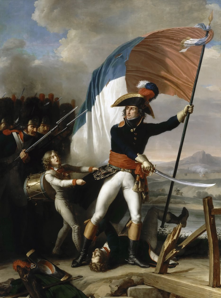 Generál Augereau na Pont dArcole 15. listopadu 1796 od Charles Thevenin