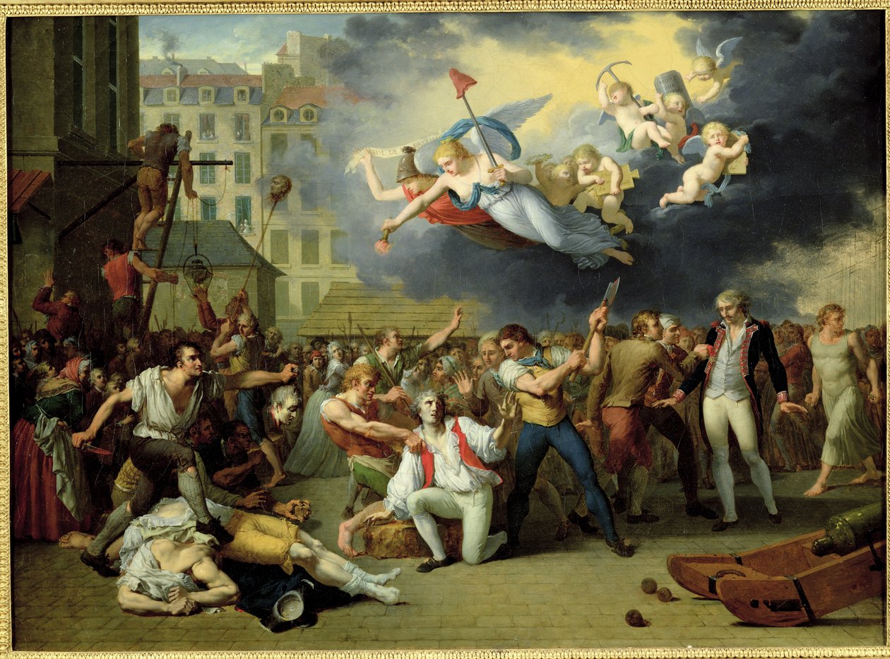 Masakr markýze de Pellepont, 14. července 1789 od Charles Thevenin