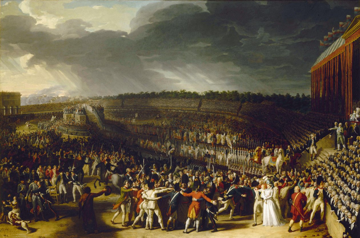 Festival federace na Champ de Mars dne 14. července 1790, 1792. od Charles Thevenin