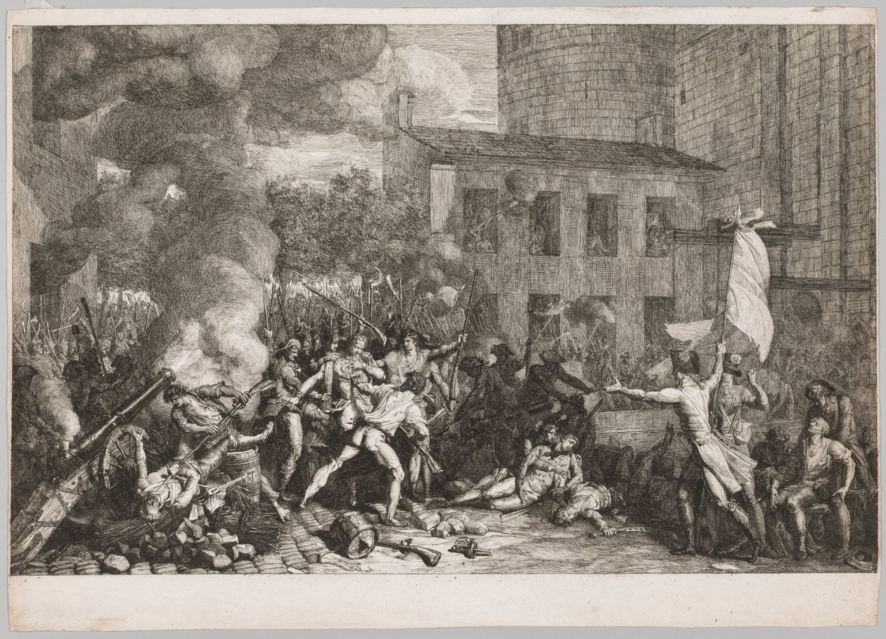Útok na Bastille, 14. července 1789, 1790. od Charles Thevenin