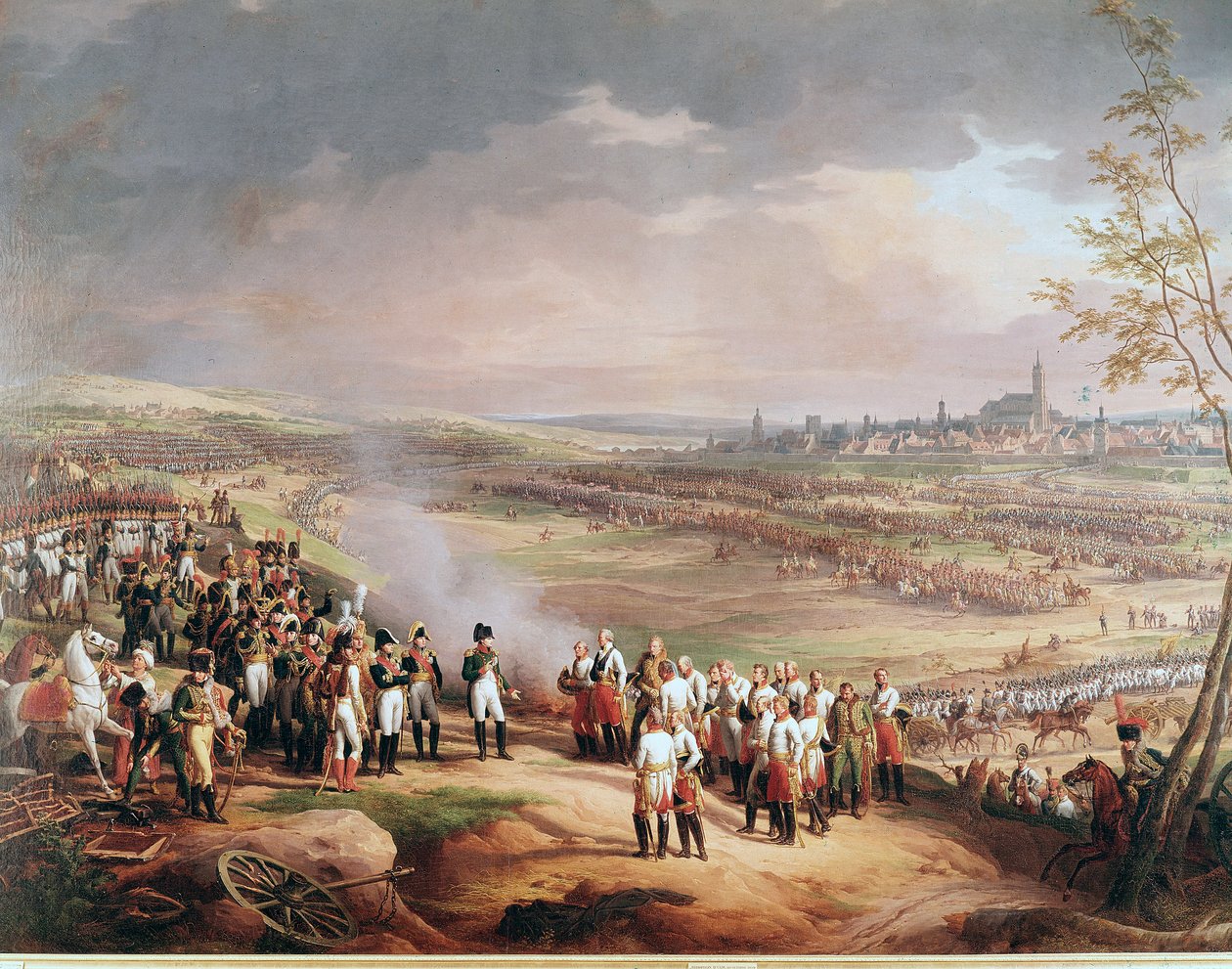 Kapitulace Ulmu, 20. října 1805, francouzské armádě během napoleonských válek (Detail Painting od Charles Thevenin