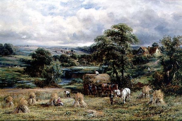 Čas sklizně, anglické léto od Charles Thomas Burt