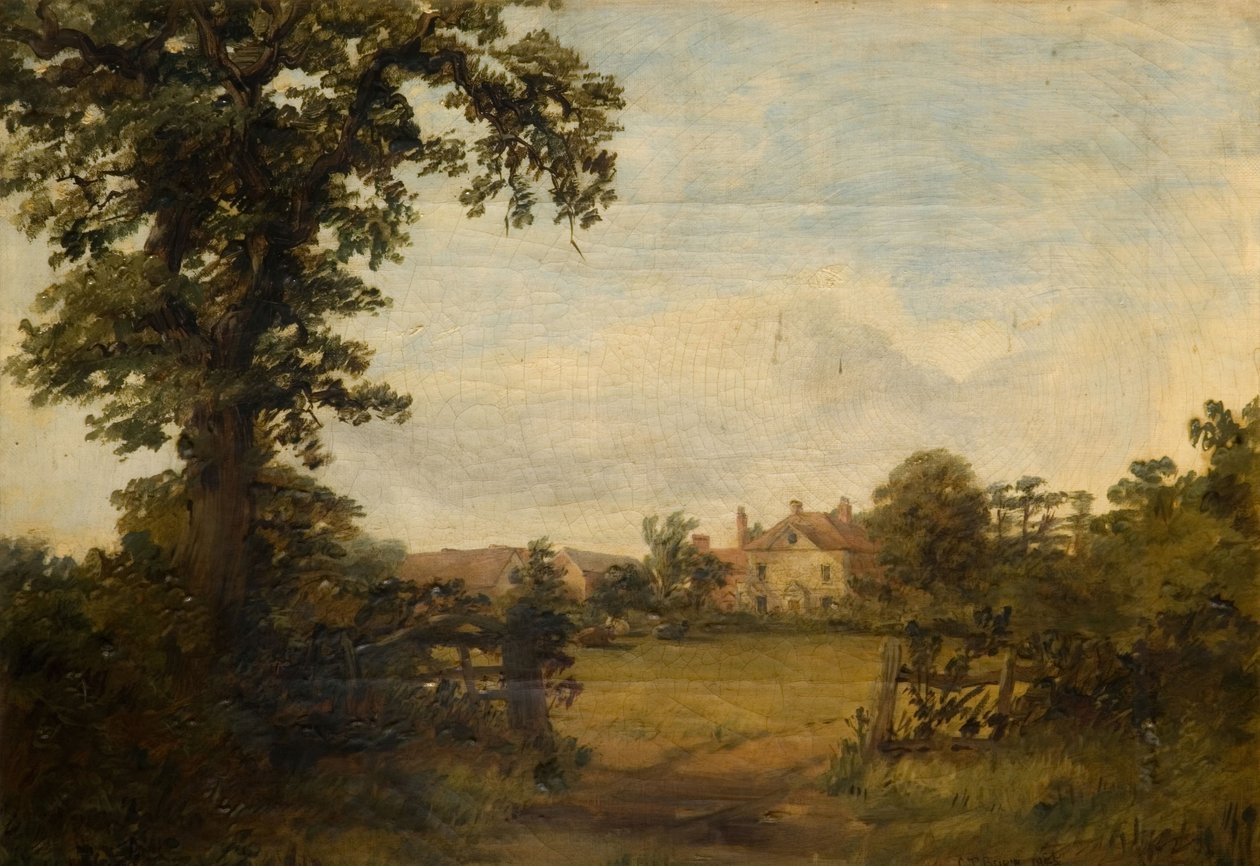 Metchley Park Farm, Harborne, 1845. od Charles Thomas Burt