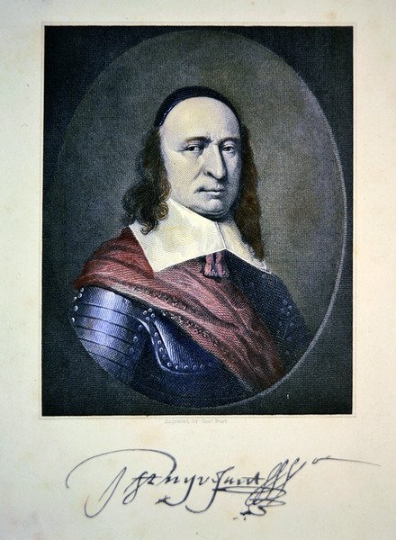 Peter Stuyvesant (barevná rytina) od Charles Thomas Burt