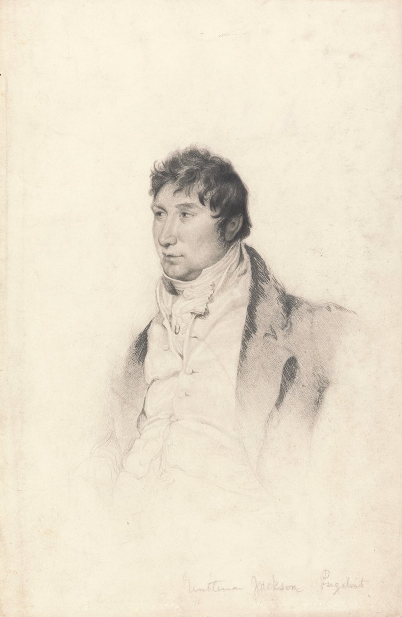 Portrétní studie pro rytinu Gentlemana Jacksona od Charles Turner