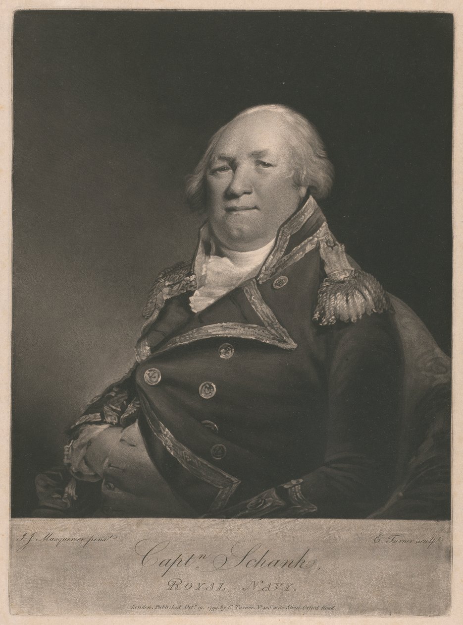Kapitán John Schank od Charles Turner