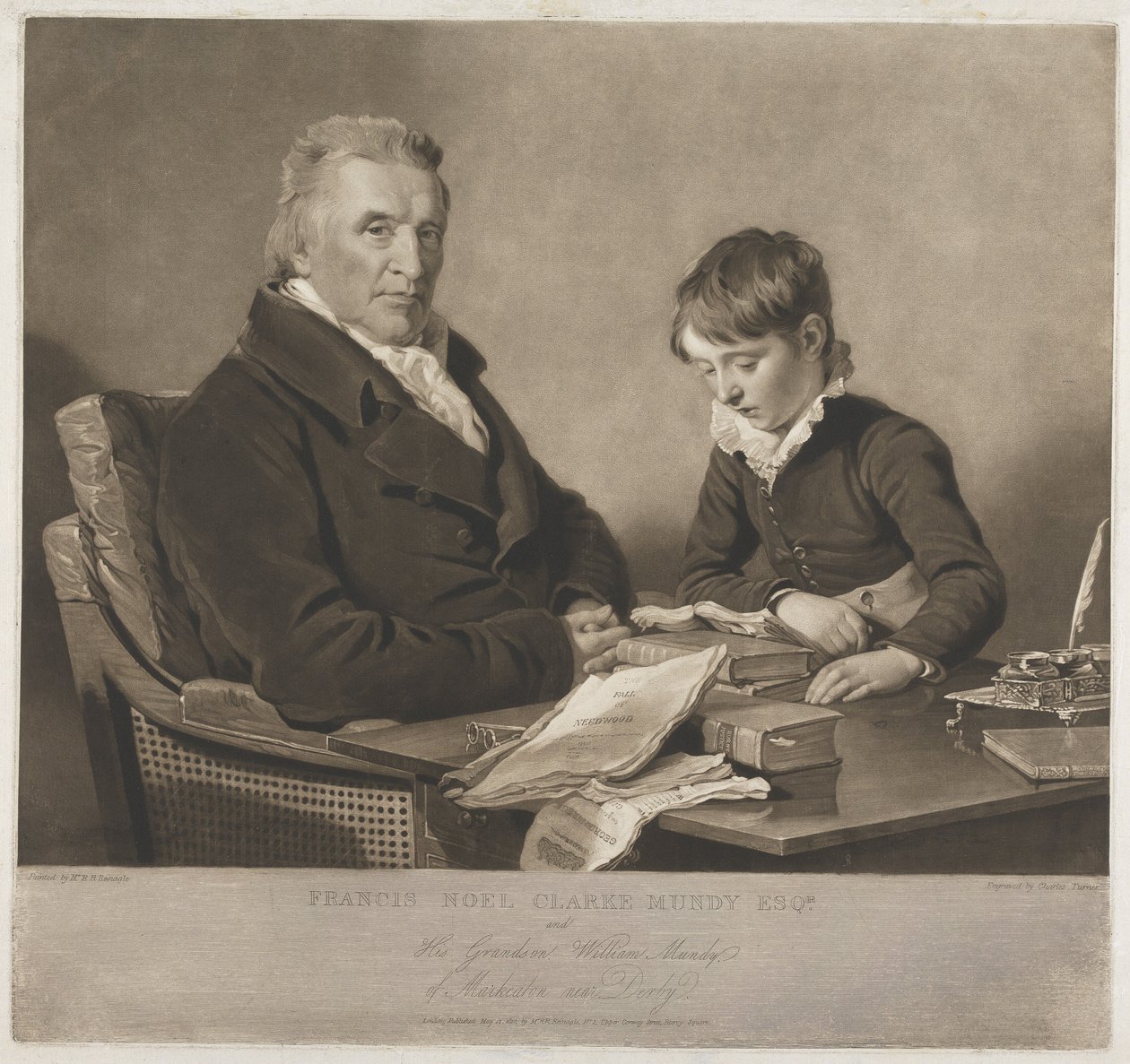 Francis Noel Clark Mundy a jeho vnuk William od Charles Turner