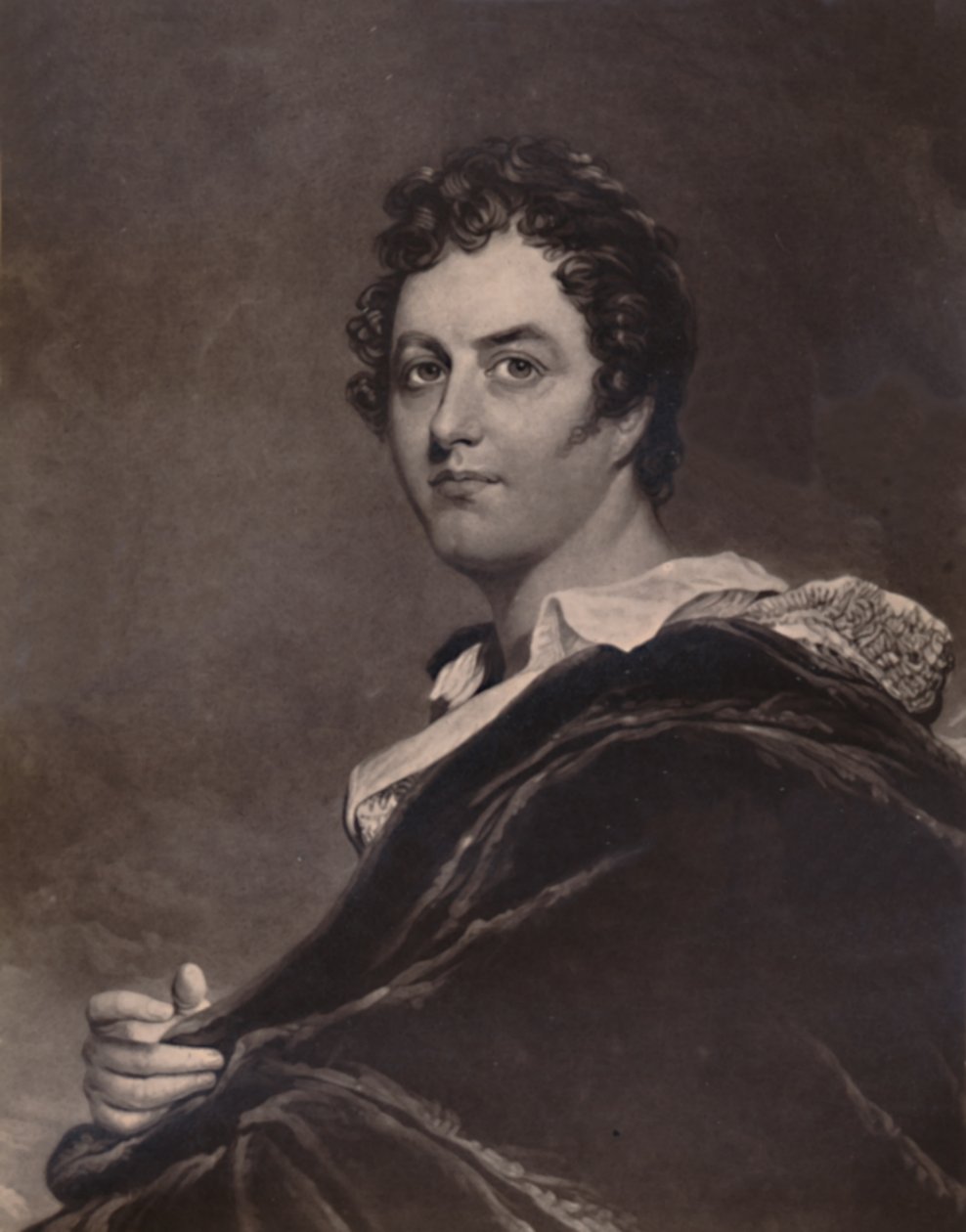 George Noel Gordon Byron, Lord Byron, anglický básník, 1894 od Charles Turner
